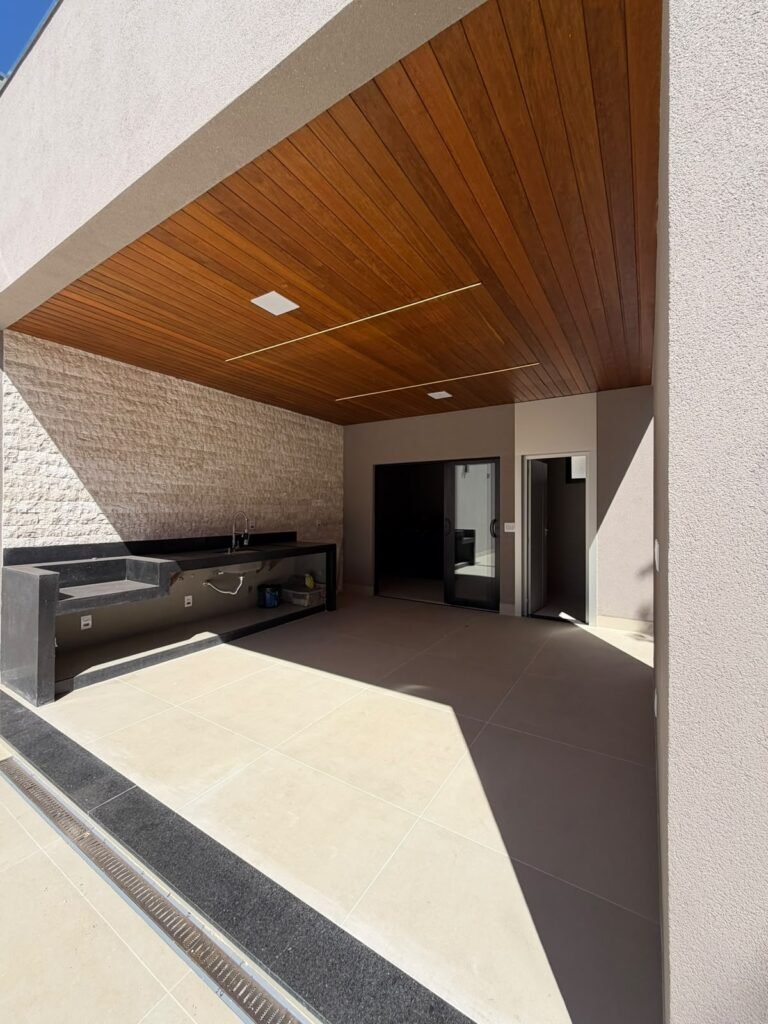 Mansão Pampulha Tennis — Espaço gourmet coberto com bancada e cuba